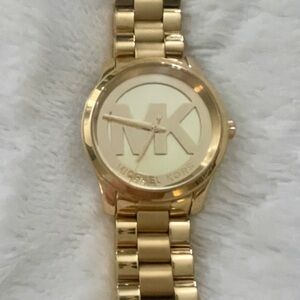 Michael Kors Gold-Tone Logo Watch